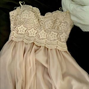 Blush cocktail dress